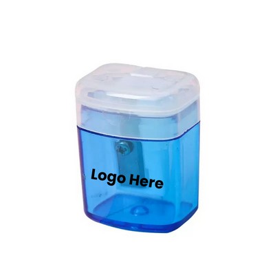 Translucent Pencil Sharpener w/Flip Top Lid