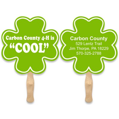 Full Color Clover Shape Sandwich Fan