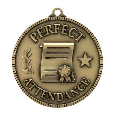 Antique Perfect Attendance Classic Legacy Medallion (2")