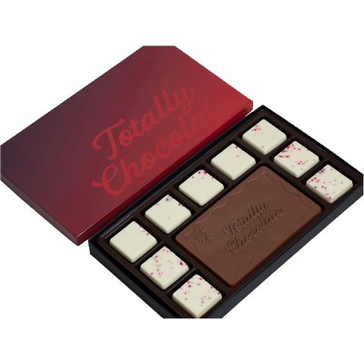 10-Piece Peppermint Bark Ensemble Gift Set with Classic Custom Packaging
