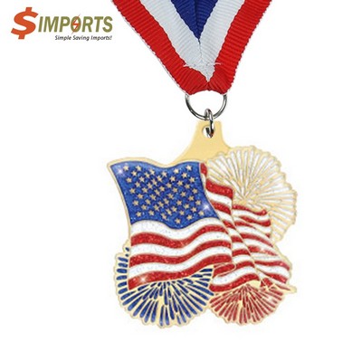 Iron Imitation Cloisonn? Medal (Simports)