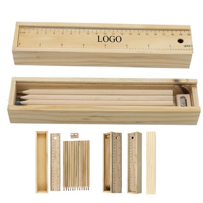 Eco-Friendly 12-Color Wooden Pencil Set
